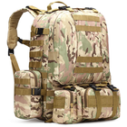 Тактический Штурмовой Военный Рюкзак с подсумками на 50-60литров Мультикам RealTactic - изображение 1