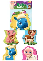 Игра настольная "Макси пазлы. Ферма" Vladi Toys (VT1722-17)