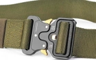 Ремень тактический Assault Belt с металлической пряжкой 145 см Green (3_8164) - изображение 4