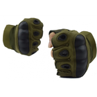 Мужские перчатки тактические Oakley беспалые зеленые размер XL окружность ладони 22,5-23,5 см (EI-711-V) - изображение 5