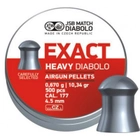 Кулі пневматичні JSB Diabolo Exact Heavy. Кал. 4.52 мм. Вага - 0.67 р. 500 шт/уп (1453.05.23) - зображення 1