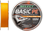 Шнур Select Basic PE 100 м 0.12 мм 12 lb / 5.6 кг Оранжевый (18702754)