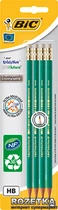 Набір олівців чорнографітних 4 шт шестикутних BIC Evolution HB з ластиком Зелений (3270220049012)