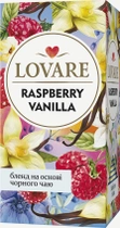 Чай черный цейлонский с лепестками цветов, ягодами и ароматом малины и ванили Lovare Малина-Ваниль пакетированный 24 х 2 г (4820198872724) - изображение 1