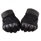 Тактические беспалые перчатки (велоперчатки, мотоперчатки) Oakley Black Размер L - изображение 3