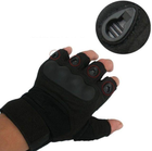 Тактические беспалые перчатки (велоперчатки, мотоперчатки) Oakley Black Размер M - изображение 5