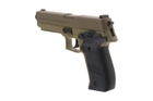 Пістолет SIG sauer P226 Metal Slide Cyma CM.122 AEP Tan (Страйкбол 6мм) - изображение 5