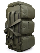 Сумка-рюкзак тактическая xs-90l3, 90 л – оливковый - изображение 2
