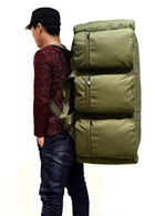 Сумка-рюкзак тактическая xs-90l3, 90 л – оливковый - изображение 5