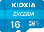 KIOXIA Exceria microSDHC 16Gb Class 10 UHS-I + SD адаптер (LMEX1L016GG2) - изображение 1