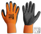 Рукавички захисні NITROX ORANGE нітрил, розмір 10 Bradas упаковка 12 пар.
