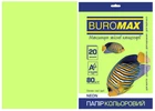 Папір кольоровий А4 Buromax NEON 80гм2 зелений 20л. (BM.2721520-04)