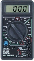 Цифровий мультиметр вольтметр Digital DT-830B чорний