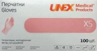 Перчатки нитриловые Unex XS 100 шт Розовые - изображение 1