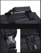 Тактична сумка-рюкзак месенджер портфель Чорний - зображення 4