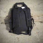 Тактична сумка-рюкзак месенджер портфель Чорний - зображення 8