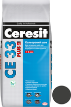 Затирка для швів Ceresit CE33 Plus 116 2 кг (мішок) Антрацит (Е28782)