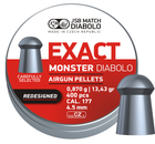 Кулі пневматичні JSB Diabolo Exact Monster Redesigned 0.87 гр 400 шт - зображення 1