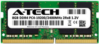 Оперативная память A-Tech 8GB DDR4-2400 (PC4-19200) SODIMM 2Rx8 (AT8G1D4S2400ND8N12V)