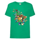 Футболка дитяча Майнкрафт 005 (Minecraft) зелена (MNKT grn 005) 128 см