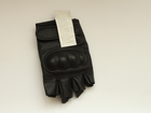 Перчатки тактические кожаные Mil-tec без пальцев черные размер M (12504502_M) - изображение 12