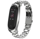 Металлический ремешок Primo Mijobs для фитнес браслета Xiaomi Mi Band 4 - Silver Primo серебристый
