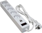 Мережевий фільтр Patron SP-52-USB-W 5 розеток + 2 x USB 2.0 2.1A 1.8 м White (SP-52-USB-W)