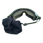 Тактичні окуляри захисна маска з 3 лінзами / Балістичні окуляри зі змінними лінзами - зображення 7