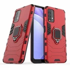 Чехол Iron Ring для Xiaomi Redmi 9T противоударный бампер с подставкой Red