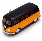 Детская модель автобуса Kinsmart Volkswagen T2 Classical Bus металлическая Оранжевая (KT5376W)