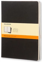 Набір зошитів Moleskine Cahier великий 19 х 25 см в лінію чорний