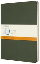 Набір зошитів Moleskine Cahier великий 19 х 25 см в лінію зелений