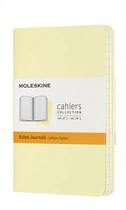 Набір зошитів Moleskine Cahier кишеньковий 9 х 14 см в лінію ніжний жовтий