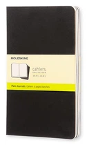 Набір зошитів Moleskine Cahier середній 13 х 21 см нелінований чорний