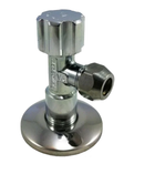 Кран угловой Albertoni 1/2'x3/8" вентильный зажимной для сантехприборов (C406281)