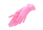 Перчатки Нитриловые Неопудренные UNEX Розовые XS (100 шт) - изображение 2