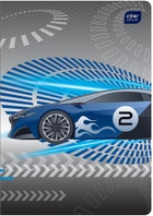 Набор тетрадей ученических Interdruk Premium Speed Cars 8 шт (по 2 каждого дизайна) А5+ в линию 12 листов (298669-8) - изображение 2