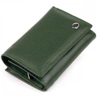 Кошелек из натуральной кожи ST Leather 19332 Зеленый