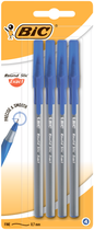 Ручка кулькова Bic Round Stic Exact синя 4шт в блiстерi (bc932857)