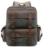 Туристический рюкзак canvas Vintage 20107 Болотный