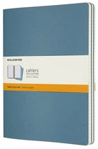 Набір зошитів Moleskine Cahier великий 19 х 25 см в лінію жвавий блакитний