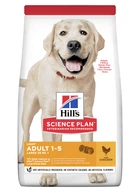 Сухий корм для малоактивних собак великих порід Hill's Science Plan Light Adult Large Breed Chicken з куркою
