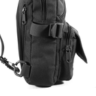 Рюкзак тактический на одно плечо AOKALI Outdoor A31 Black - изображение 4