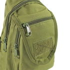 Рюкзак тактический на одно плечо AOKALI Outdoor A32 Green - изображение 4