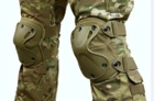 Наколенники и налокотники - комплект защиты тактический спортивный Олива(AC-Shell-04OL) - изображение 5