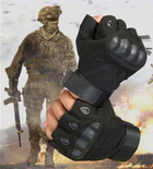 Перчатки без пальцев штурмовые тактические мужские (AC-7311-Bl) - изображение 7