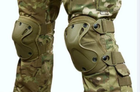 Наколінники і налокітники - комплект захисту тактичний спортивний камуфляж(AC-Shell-04CP) - зображення 3