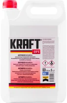Антифриз Kraft G12 Red G12/G12+ -35°C для системы охлаждения 5 л (KF110)