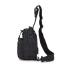 Тактический штурмовой военный рюкзак сумка с одной лямкой Armour Tactical М3 Oxford 600D (с системой MOLLE) 5 литров Черный - изображение 4