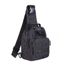 Тактический штурмовой военный рюкзак сумка с одной лямкой Armour Tactical М3 Oxford 600D (с системой MOLLE) 5 литров Черный - изображение 5
